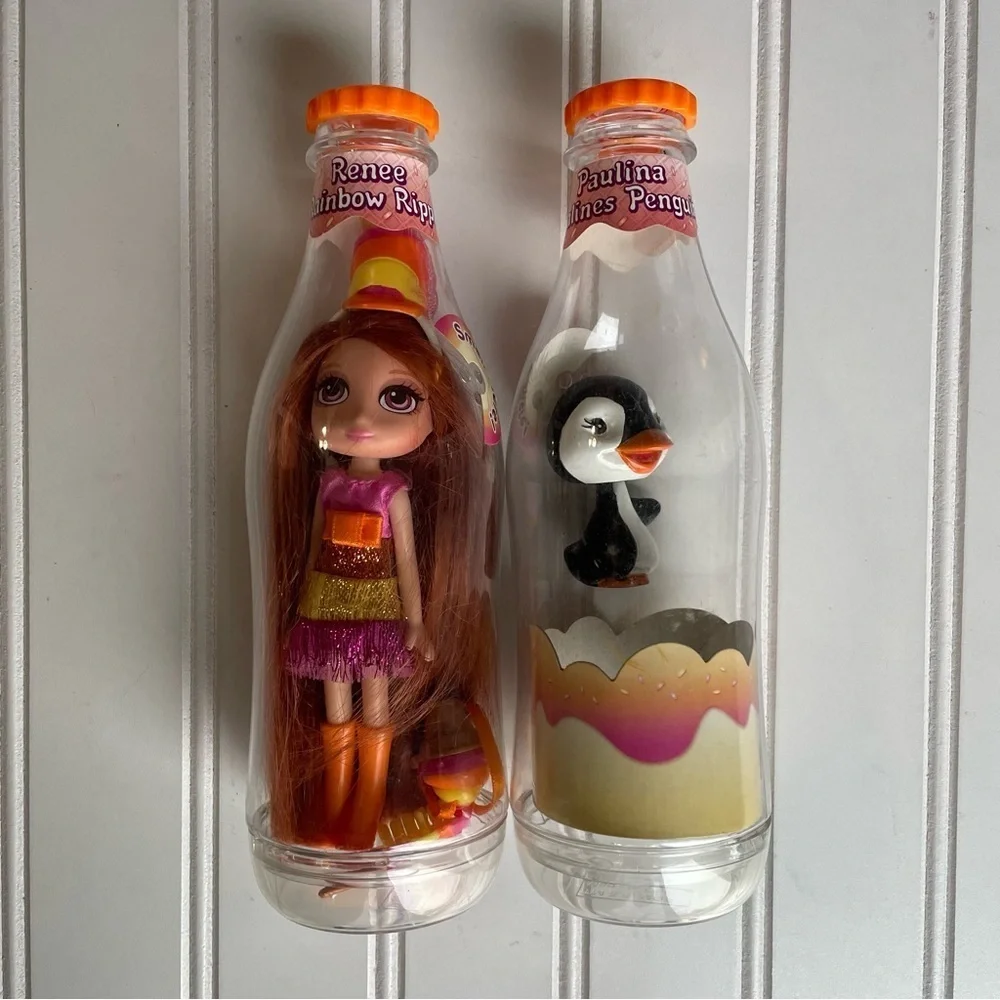 Yummi Land Soda Pop Doll Pet Renee Rainbow Ripple Paulina Pralines 2 Pc Set